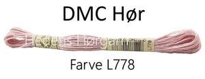 DMC hør farve 778 lys rosa
